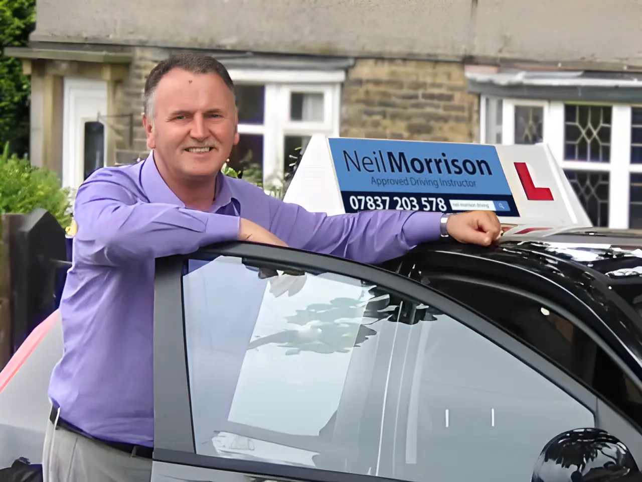 Neil Morrison with his Toyota Yaris
